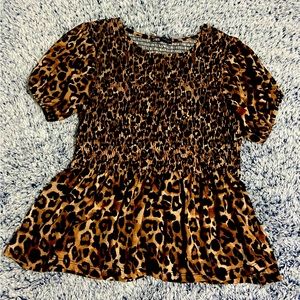 Zara Cheetah Blouse